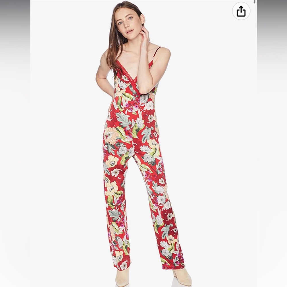NWT Guess Floral Jumpsuit Size 6